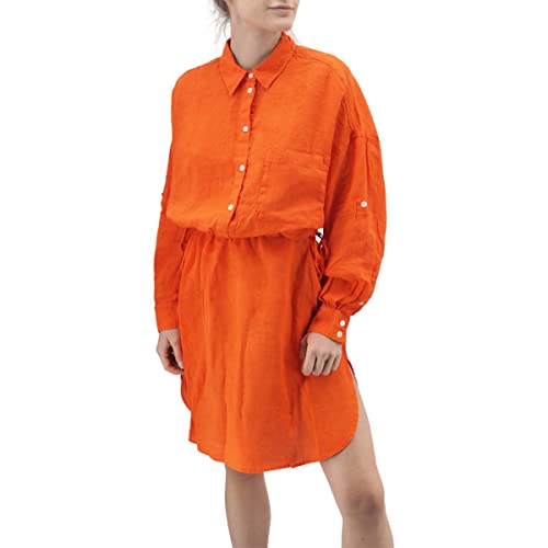 Replay Sukienka damska W9007, 449 jasny pomarańcz, XXS, 449 jaskrawy pomarańczowy, XXS