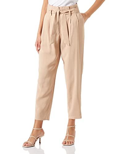 Vila Damskie spodnie VIKAYA HW 7/8 Pants/SU-NOOS, sezame, 38, Sesame, 38