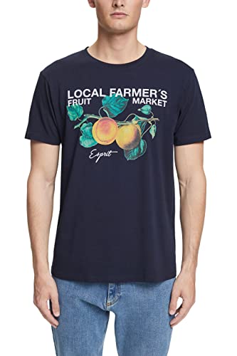ESPRIT Męski t-shirt 082EE2K308, 400/NAVY, XXL