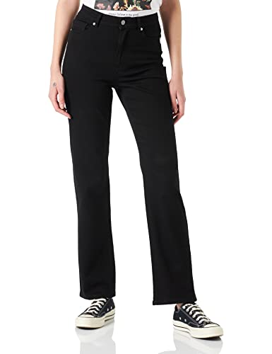 ONLY Damskie spodnie Onlemily Hw Long Straight Pant Noos długie, proste spodnie, czarny, 27W / 34L
