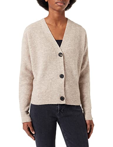 HUGO Damski sweter kardigan Sorelleta, Jasny/Pastelowy Brąz 237, L