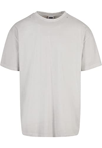 Urban Classics Męski t-shirt oversize, z lekką fakturą, L, Lightassphalt, L