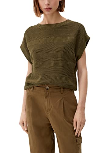 s.Oliver Damski sweter z krótkim rękawem, zielony, 38, zielony, 38