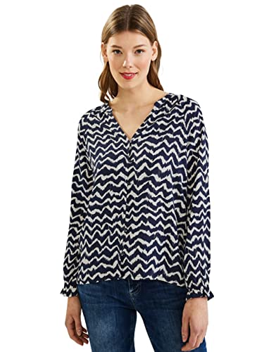 Street One Damska bluzka tunika, Deep Blue, 40