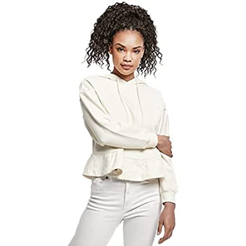 Urban Classics Damska bluza z kapturem Ladies Organic Volants Hoody z kapturem, Damska bluza z kapturem Organic Volants, S