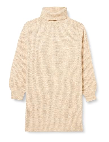 usha Damska sukienka z dzianiny 10420223, wełna biała melanż, XL/XXL, wełniany biały melanż, XL-XXL