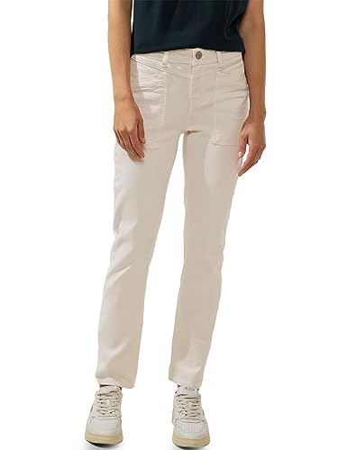 Street One Damskie spodnie jeansowe Loose, ecru washed, 29W / 30L
