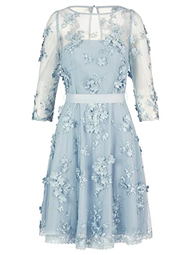 ApartFashion Damska sukienka koronkowa, gołębi błękit, normalna, niebieski gołębi, 40