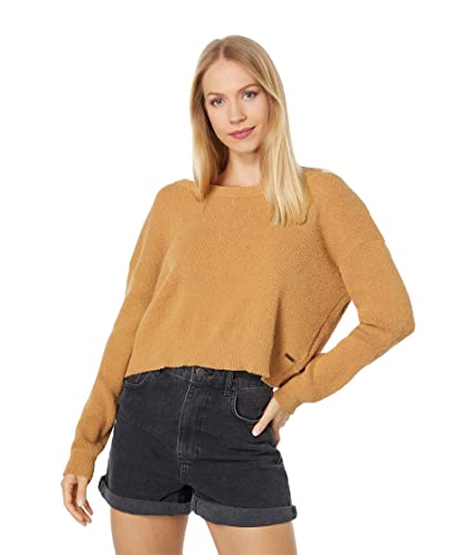 Hurley Damska bluza Overlap Back Sweater, mrożona kawa, M, Kawa lodowa., M
