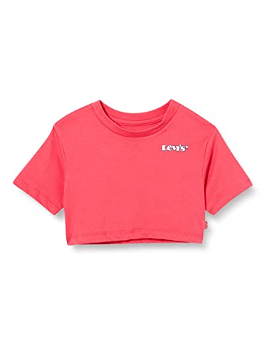Levi's Kids high rise jordi tee koszulka dziewczęca 2-8 lat, Raspberry, 14 Lata