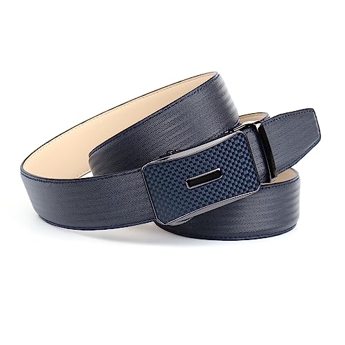 Anthoni Crown Męski pasek męski, ciemnoniebieski, 100, granatowy, 100