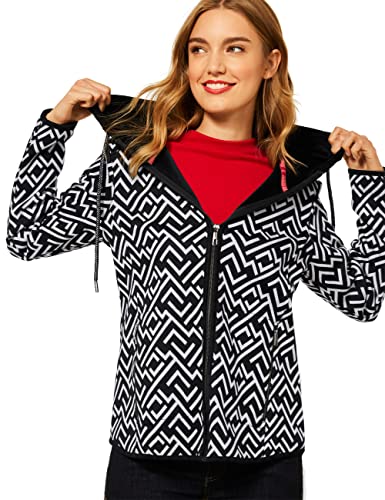 Street One Damska kurtka przejściowa z kapturem, czarny, 38