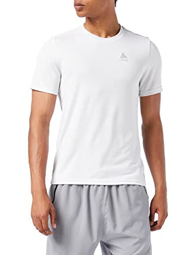 Odlo F-Dry T-shirt męski z okrągłym dekoltem, biały, S