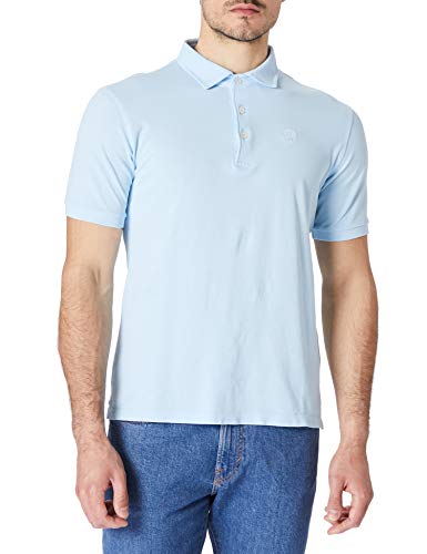 NORTH SAILS Męska koszulka polo - 100% poliester z recyklingu - normalne dopasowanie - lekka z krótkimi rękawami i rękawami z napisem, Cool Blue 0762, XS