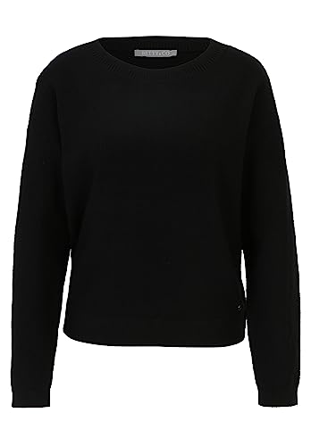 Betty & Co Damski sweter z dzianiny ze strukturą, czarny, 38