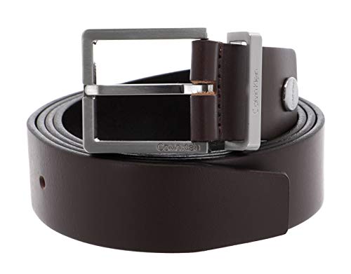 Calvin Klein Męski pasek Casual Belt 3,5 cm skórzany pasek, czarny, 90