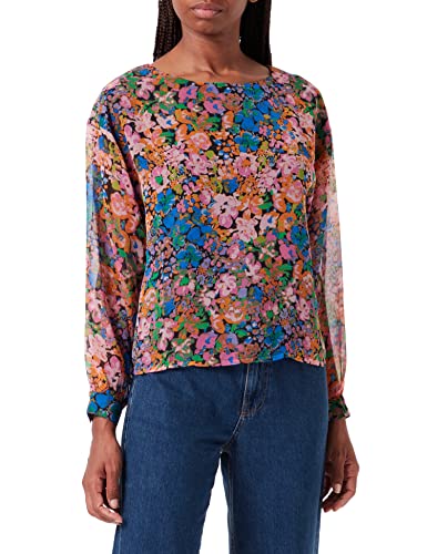 ICHI Damska bluzka IHCHIFFY LS2, 201341/Pink Multi Flower, 40