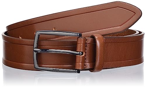 BOSS Pasek męski, Medium Brown211, 80