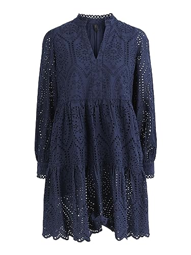 YAS Damska sukienka Yasholi Ls Dress S. Noos, sky captain, S