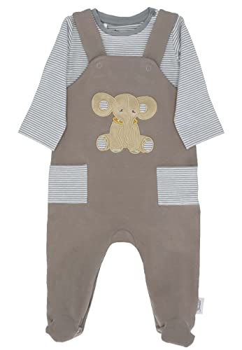 Sterntaler Strampler-Set Jersey Elefant Eddy piżama dla dzieci i niemowląt, Grau, Normal Unisex-Baby, Grau, Normal