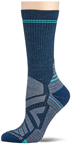Smartwool Damskie wędrówki lekkie poduszki Crew skarpety, Ciemnoniebieski, M