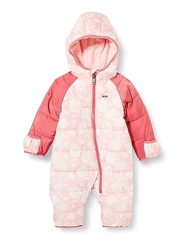 Levi's Kids Baby Girls LVN Snowsuit 6EF977 Ciężka odzież wierzchnia, PINK Icing, 6 miesięcy, pink icing, 6 Miesiące