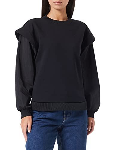 Sisley Bluza damska L/S 322WL102F, czarna 100, M