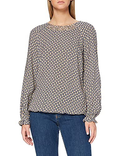 Betty Barclay Koszula damska, Wielobarwny (Dark Blue/Cream 8813), 36