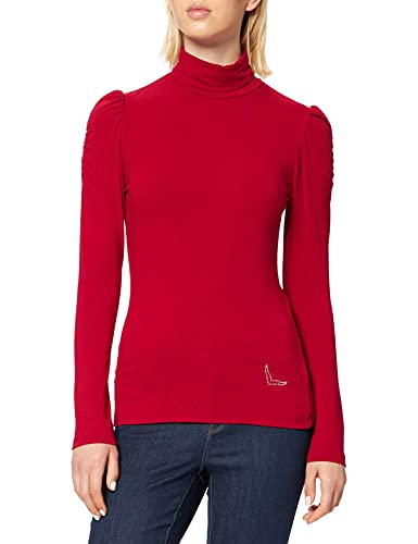 Trigema Damska koszulka z golfem, rubinowy, XL