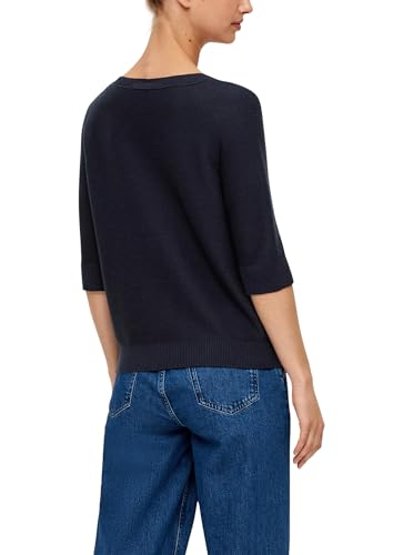 s.Oliver damski sweter z dzianiny blue 46, niebieski, 46