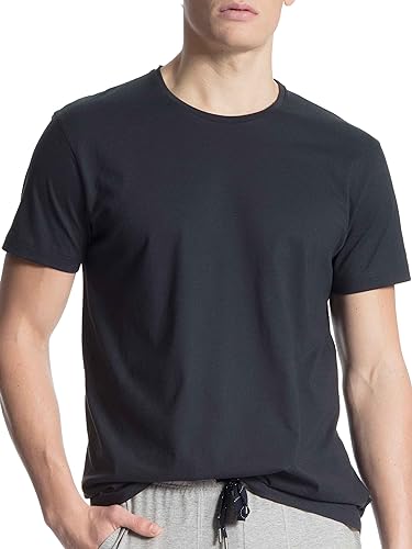 CALIDA Remix Basic T-Shirt męski, Dark Sapphire, 46-48