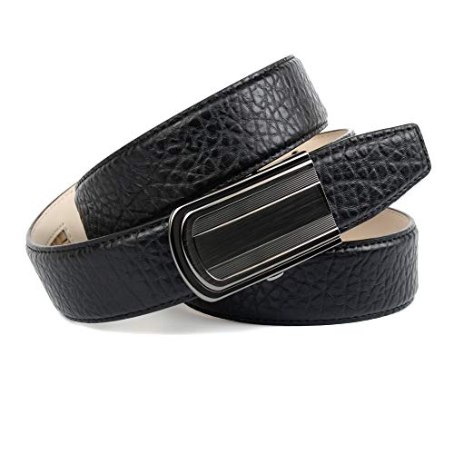 Anthoni Crown pasek skórzany męski, czarny, 90