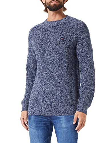 GANT sweter męski, niebieski (Evening Blue), 3XL