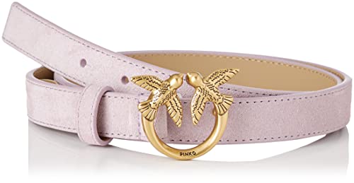 Pinko Love Berry H2 Belt Suede, Pasek Damski, Y13q_iris-antique Gold, M