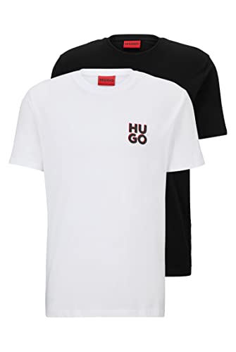 HUGO Męski t-shirt Dimento Doublepack, Open Miscellaneous960, XL, Open Miscellaneous960, XL