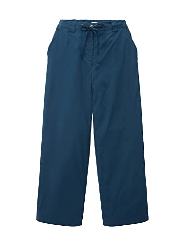 TOM TAILOR Cropped Culotte damskie spodnie materiałowe, 11758 - Midnight Sail, 36W / 28L