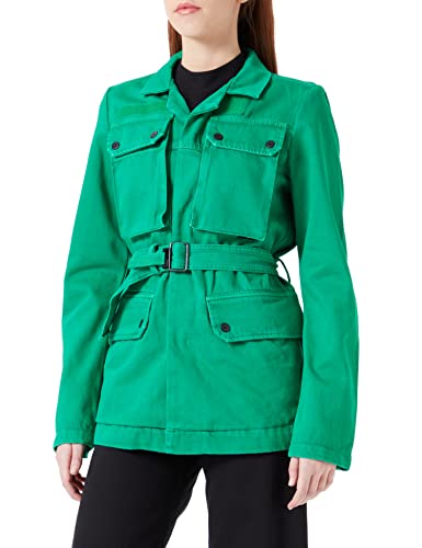 G-STAR RAW Damska kurtka dżinsowa w stylu lat 70., zielona (Jolly Green gd D300-D828), S, zielony (Jolly Green Gd D300-d828), S