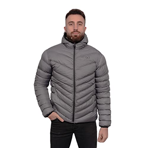 Just Emporio Męska kurtka z kapturem dla dorosłych, szara, XL, Szary, XL