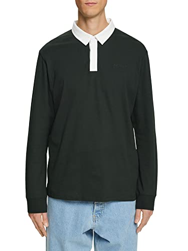 ESPRIT Męski t-shirt 013EE2K317, 375/DARK Teal Green, S, 375/DARK TEAL GREEN, S