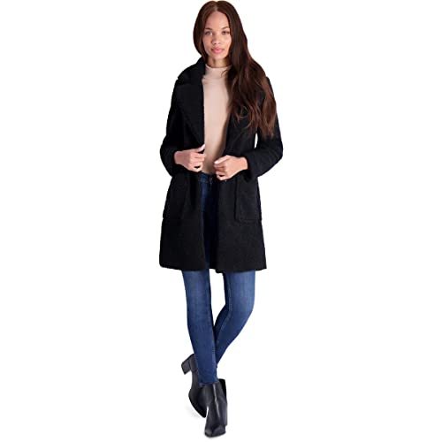 French Connection Damski płaszcz Faux -Fur, Czarny, L