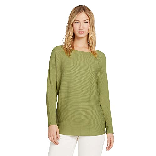 TOM TAILOR Denim Damski sweter z rękawami nietoperza 1021143, 28720 - New Pea Green, S