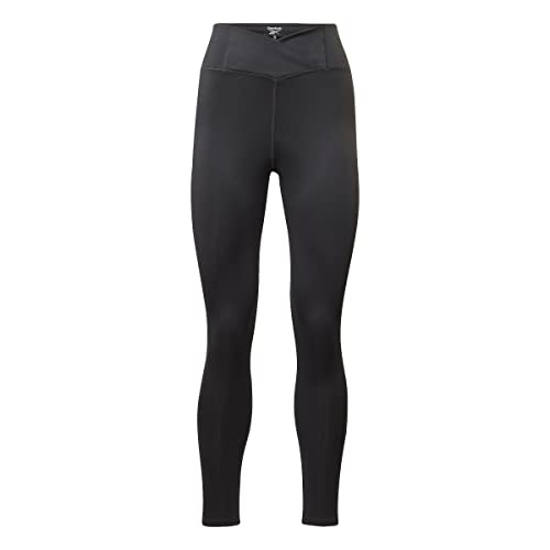 Reebok Damskie legginsy z wysokim stanem do treningu, Nocna czerń, XL