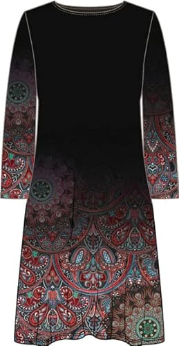 Desigual Damska sukienka 18wwvky22000, czarna, S, czarny, S