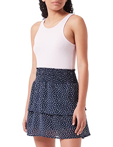 ONLY Damska spódnica Onlann Star warstwowa SMOCK Noos Ptm, Nocne niebo/Aop: dot W. Macadamia, XL