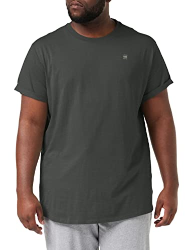 G-STAR RAW Męska koszulka Lash Straight, Szary (płaszcz B353-5812), XS