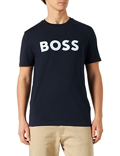 BOSS Koszulka męska, Dark Blue407, XXL