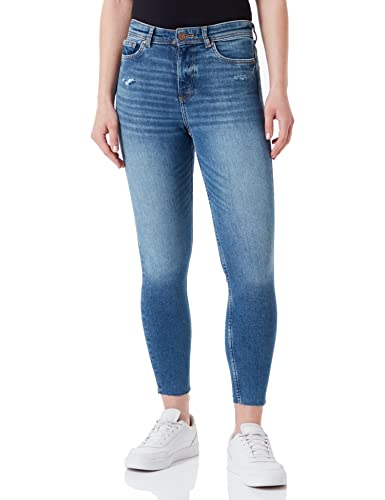 Cross Jeansy damskie Judy Jeans, Sea Blue Destroyed, normalne, niebieski morski, 28W / 30L