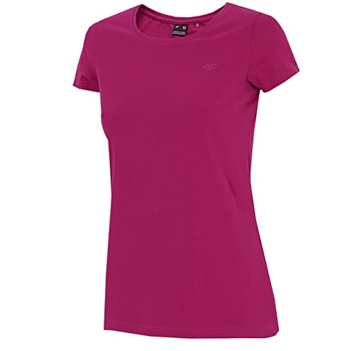 4F T-shirt damski, ciemnoróżowy, L