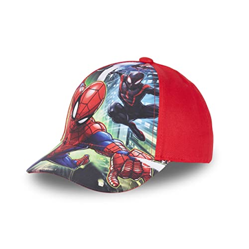 Marvel SPI5 Czapka baseballowa, czerwona/czarna, 52 chłopięca, Czerwony/Czarny