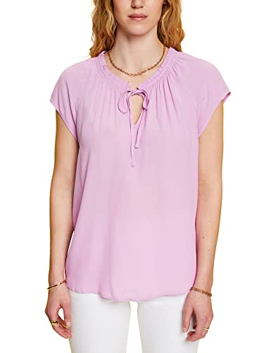 edc by ESPRIT Bluzka damska 063CC1F303, 505/fioletowa, XXS, 505/Violet, XXS